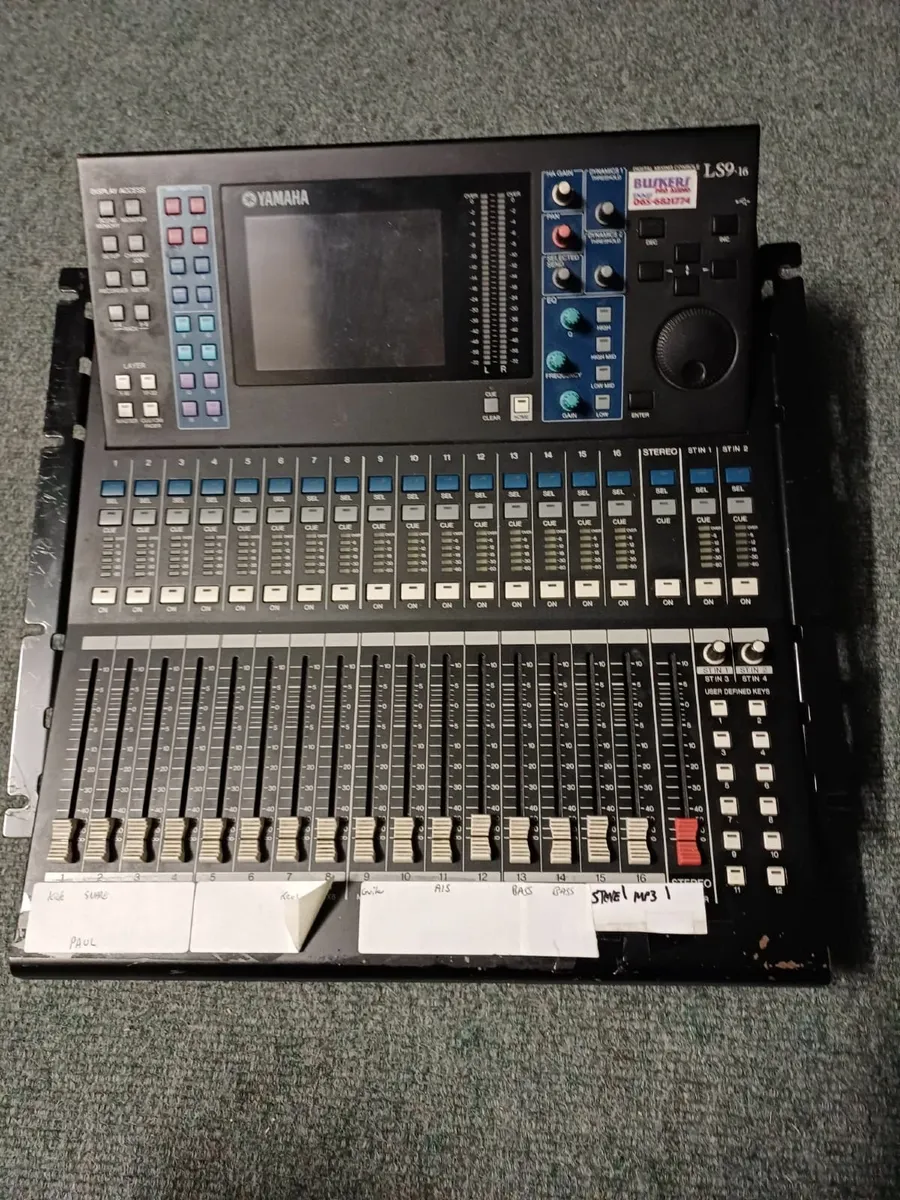 Full PA System - Yamaha LS9-16 desk and speakers - Image 1