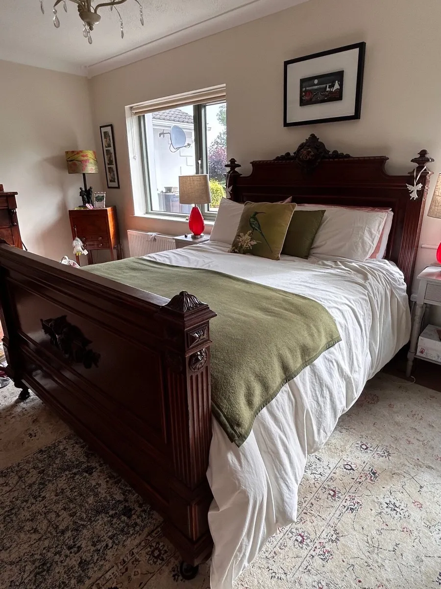 Antique French bed - Image 2