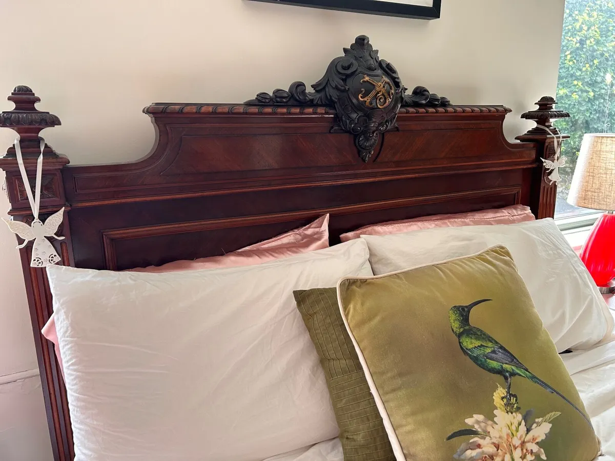 Antique French bed - Image 3