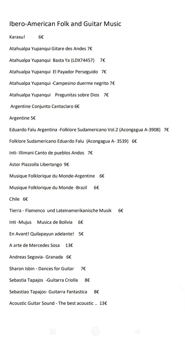 Vinyls: Ibero- American Folk and Guitar Music - Image 2
