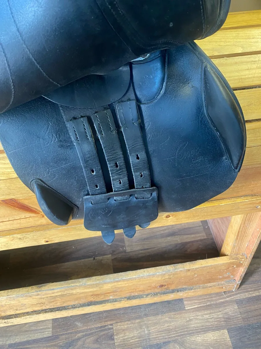 16.5 “ Pessoa black Leather saddle - Image 2