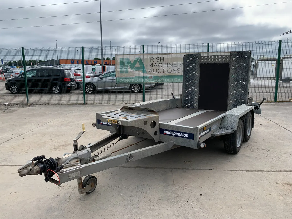 INDESPENSION 10X5 TWIN AXLE PLANT TRAILER FOR AUCT - Image 1