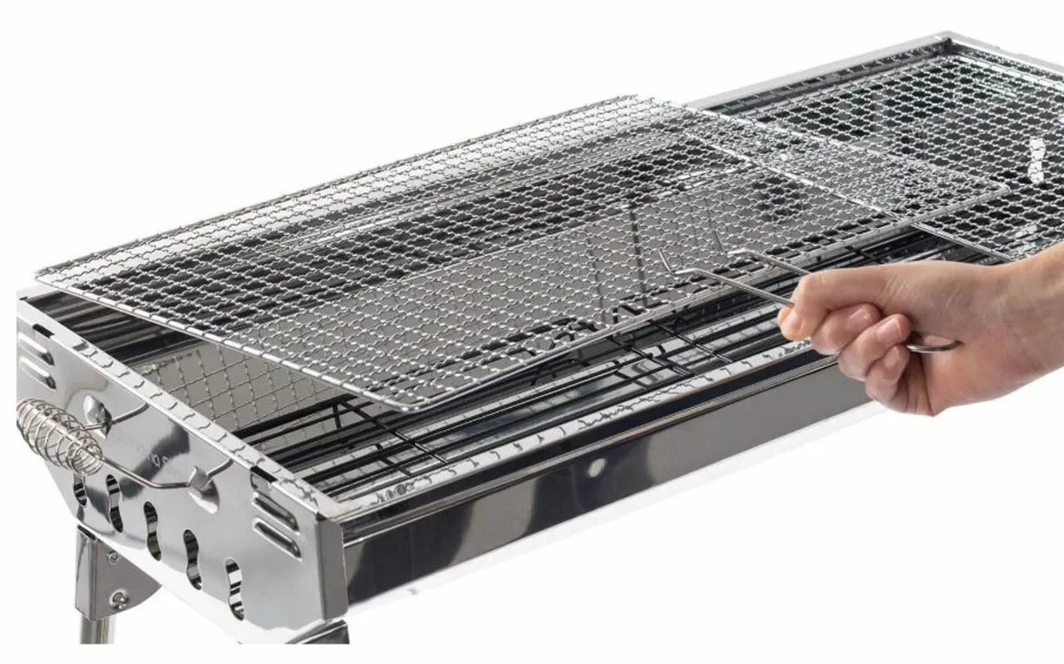 Barbecue Grill Portable Foldable Stainless Steel - Image 4