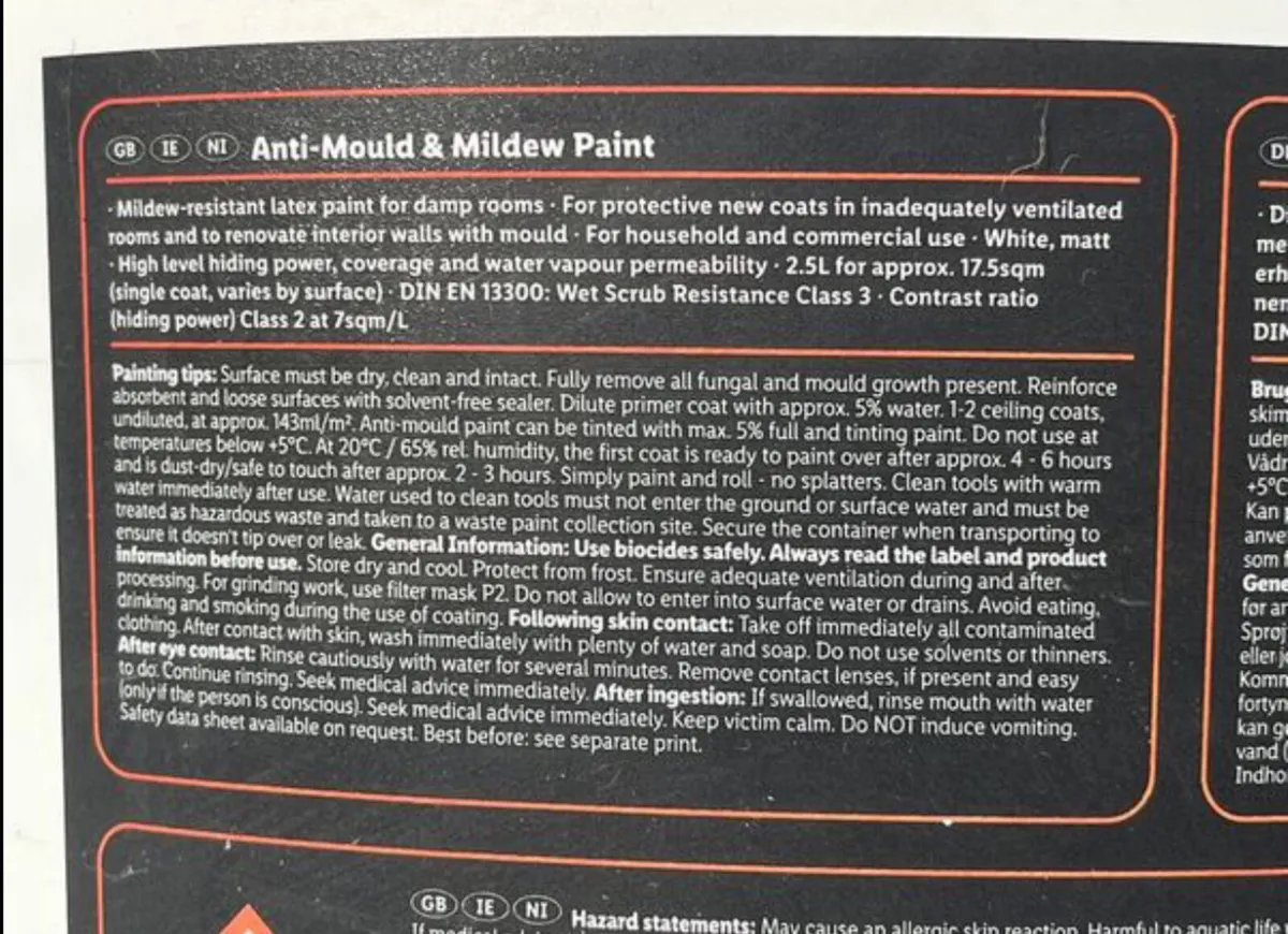 Anti-Mould & Mildew Paint 2.5L - Image 3