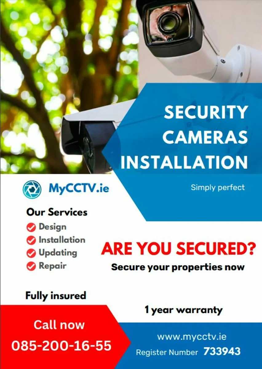 CCTV, security cameras installation