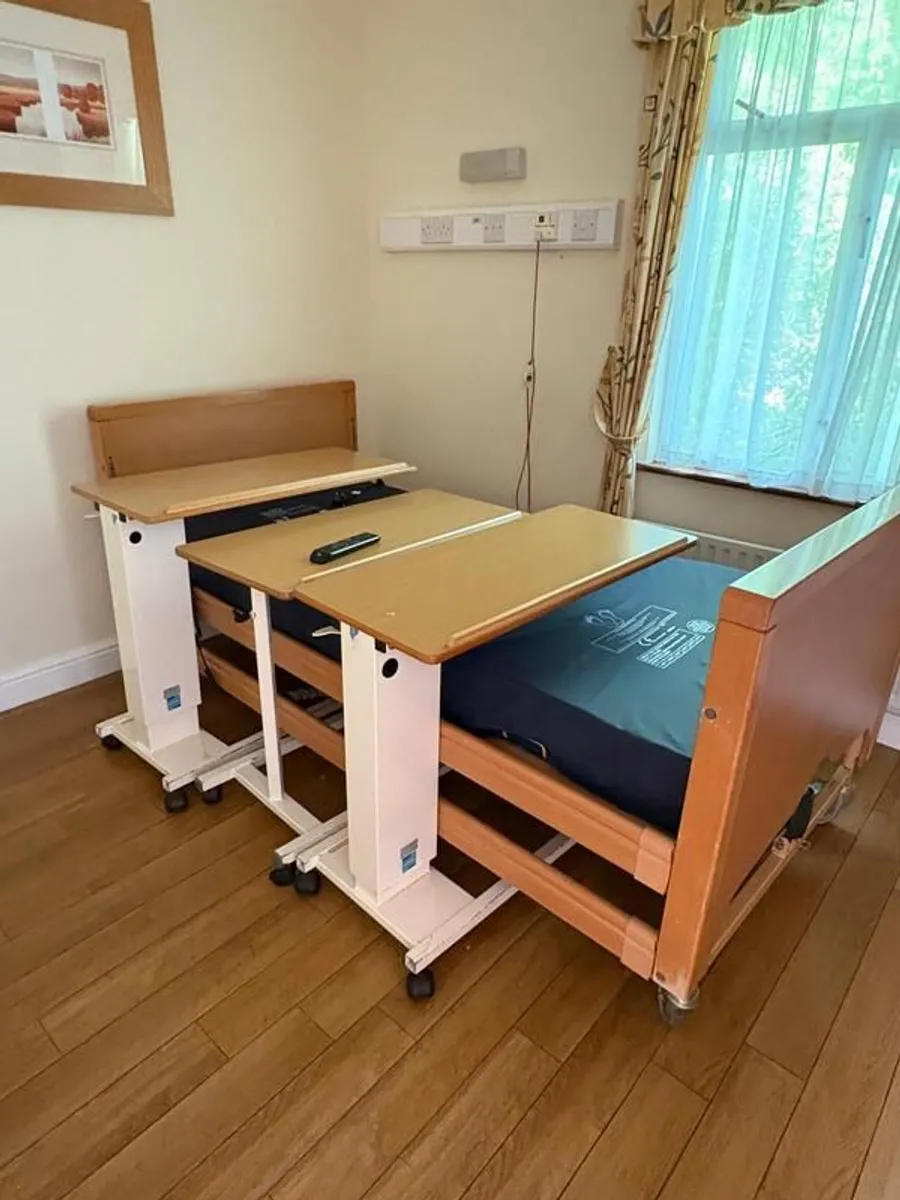 Fully serviced electric Hospital beds (including low profiling) along with remote control and medical mattress in excellent condition - Image 2