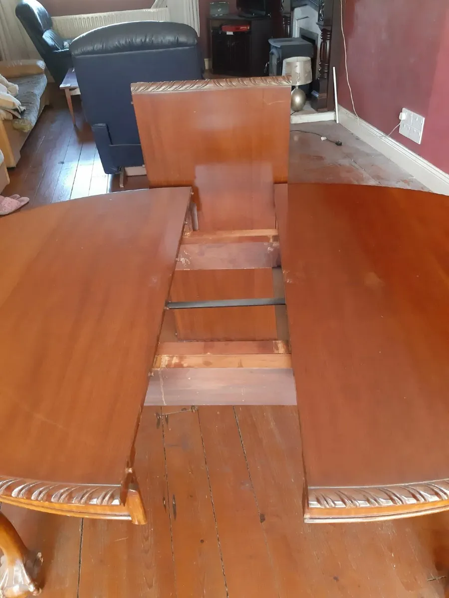 Large antique dining room table - Image 2