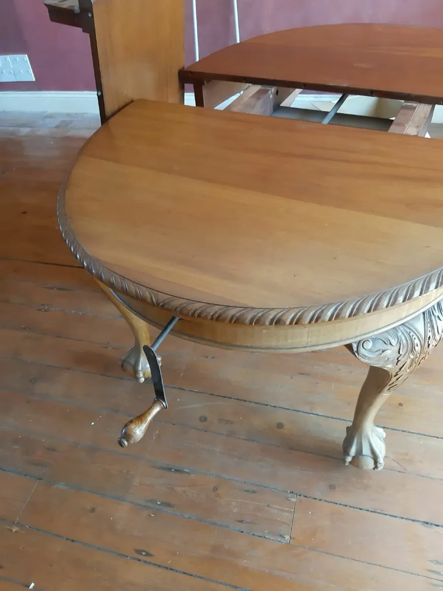 Large antique dining room table - Image 4