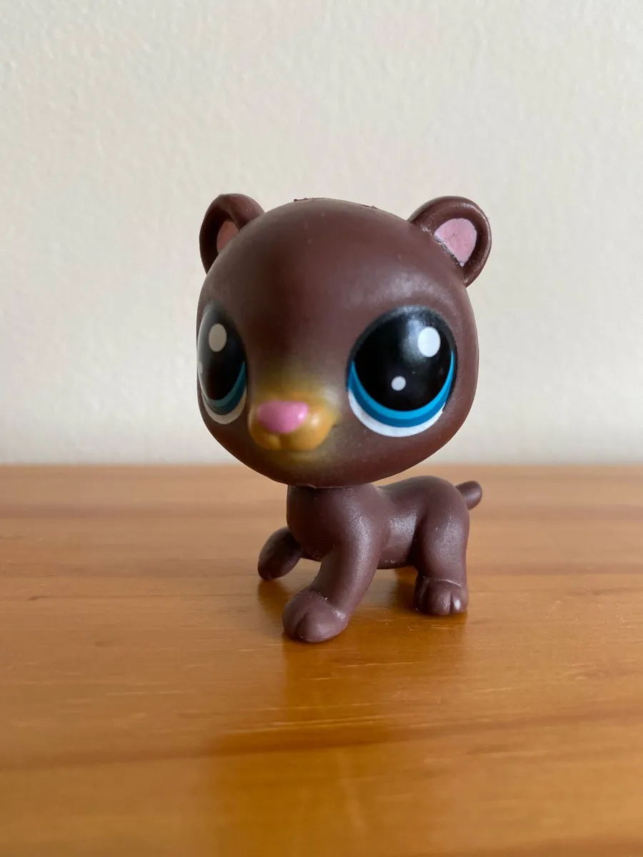 LPS Littlest Pet Shop Brown Tan Bear Grizzly Hill - Image 1