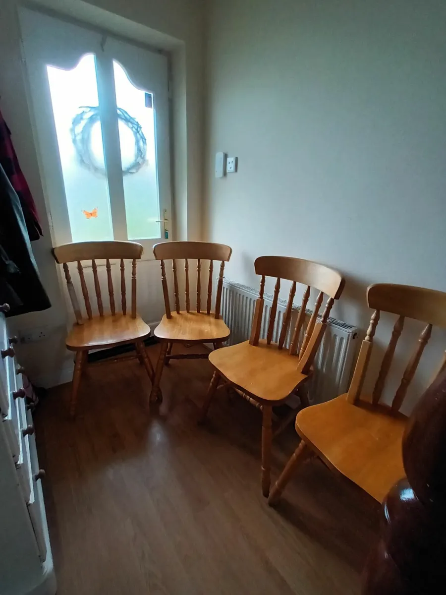 4 Wooden Chairs Kitchen / Dining - Image 1