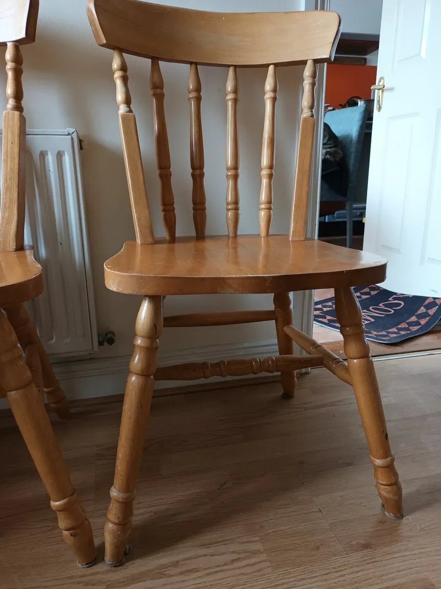 4 Wooden Chairs Kitchen / Dining - Image 3
