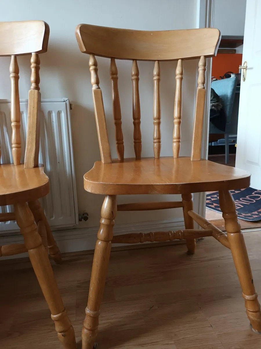 4 Wooden Chairs Kitchen / Dining - Image 4