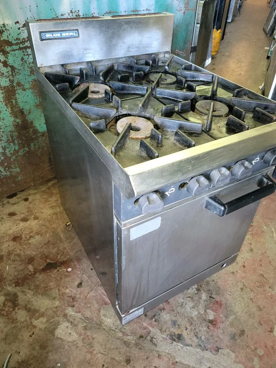 4 Burner Gas Oven Range BLUE SEAL - Image 1
