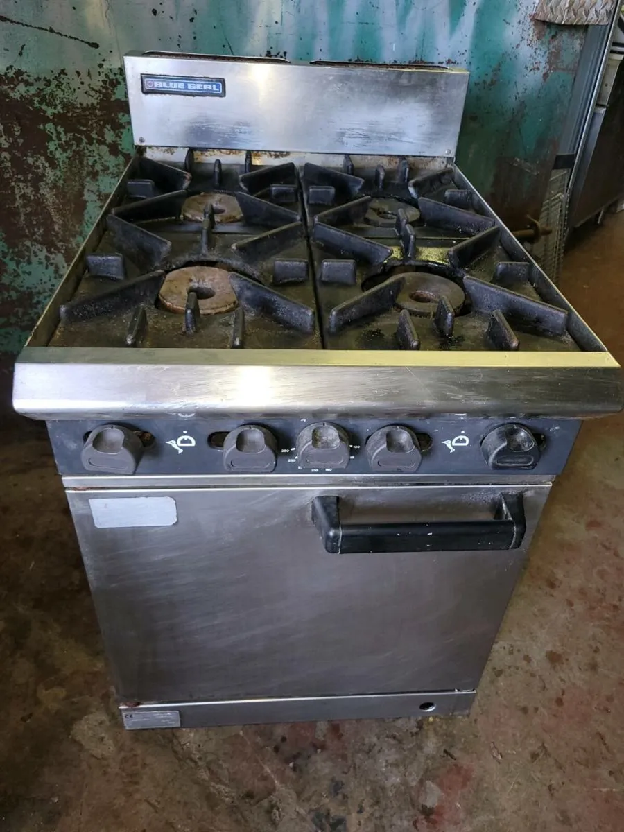 4 Burner Gas Oven Range BLUE SEAL - Image 3