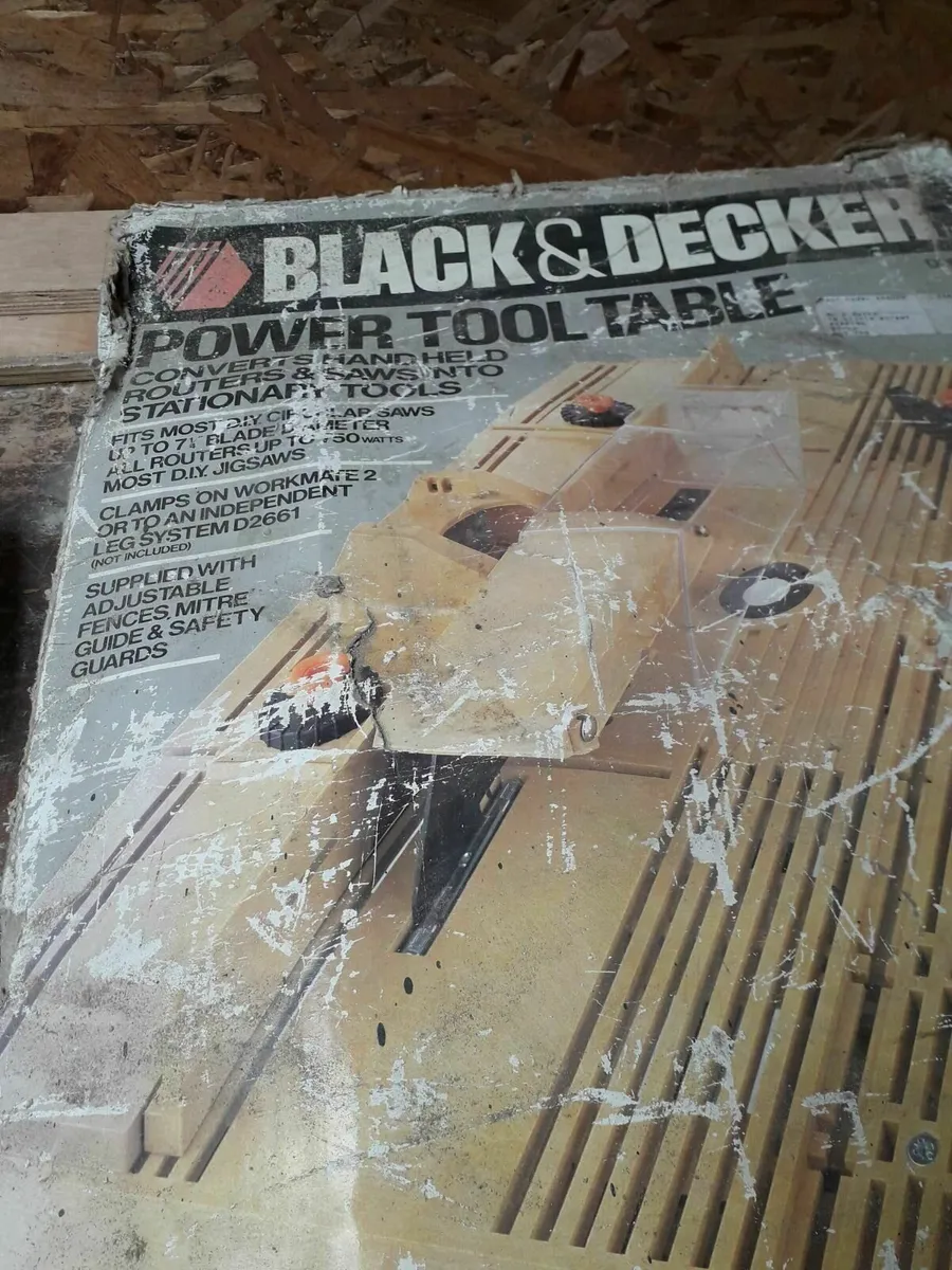 black and decker power tool table / convertor - Image 1