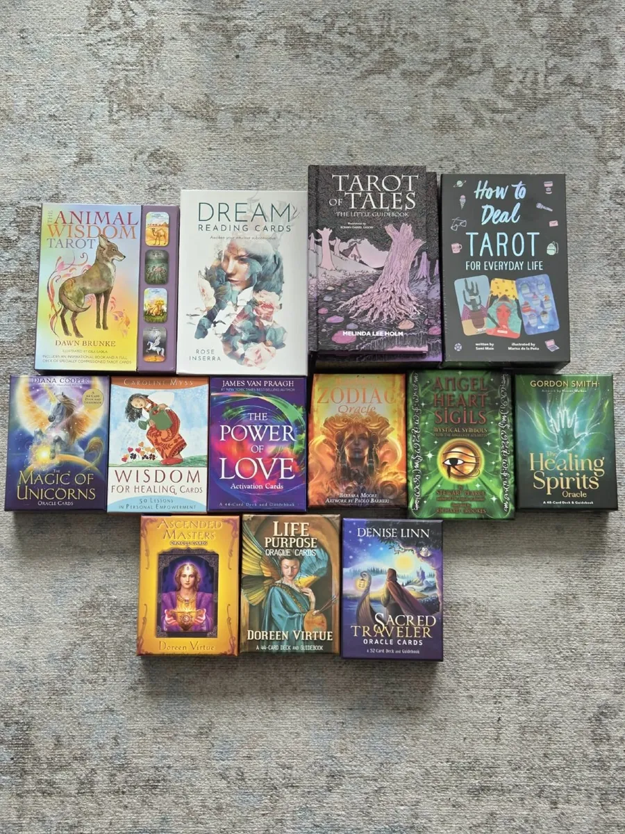 Tarot and Oracle decks