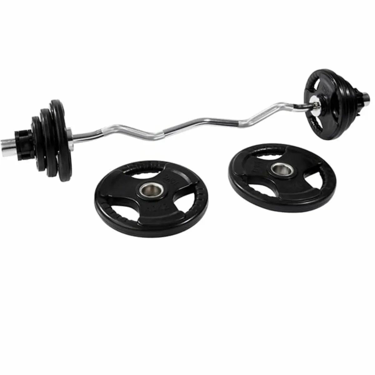 Ez Curl Bar 30kg Bundle-Free Delivery - Image 1
