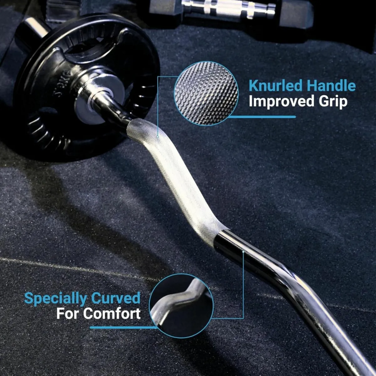 Ez Curl Bar 30kg Bundle-Free Delivery - Image 2