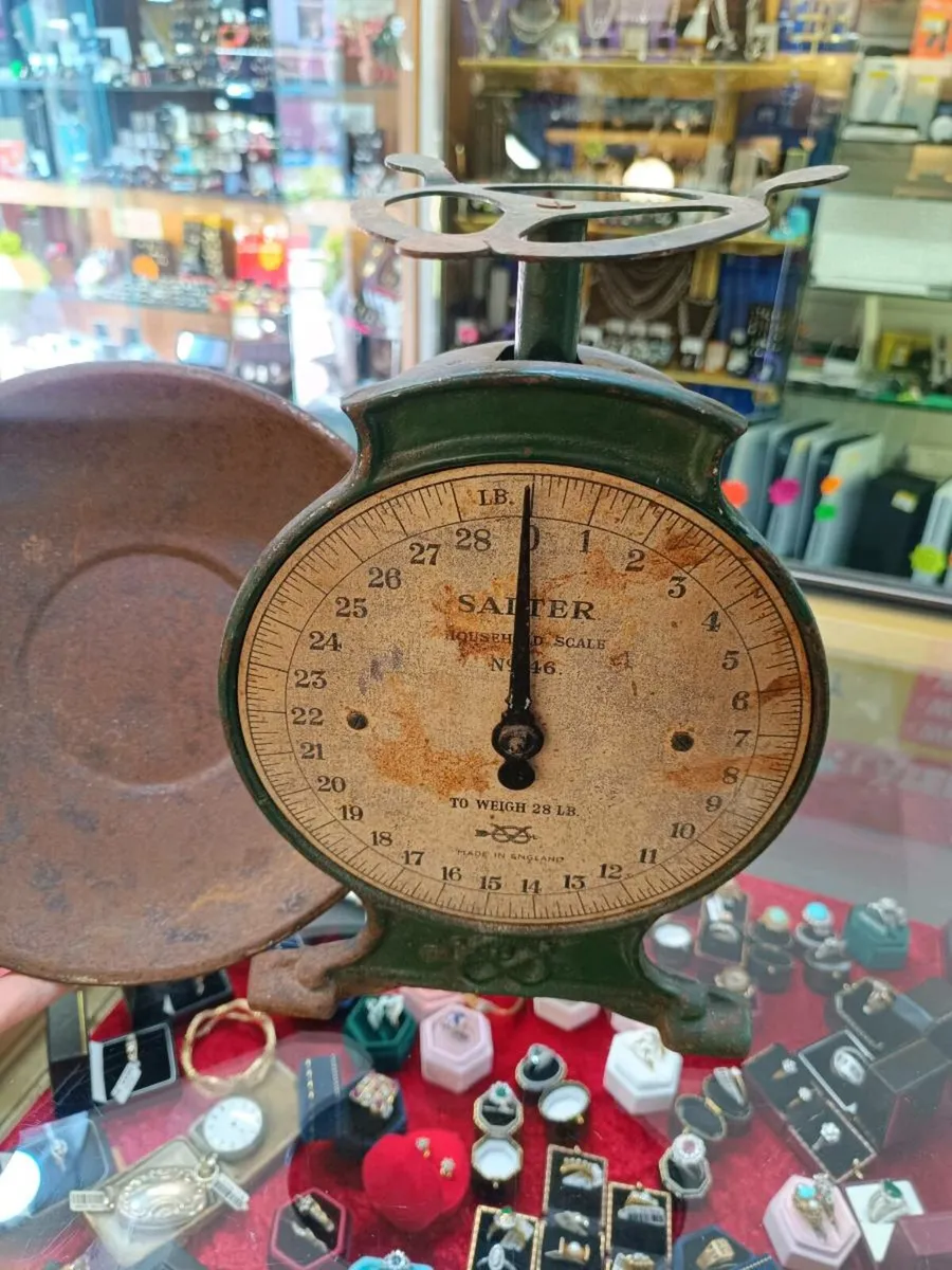 Antique Salter Household Scale, Castle Iron - Image 2