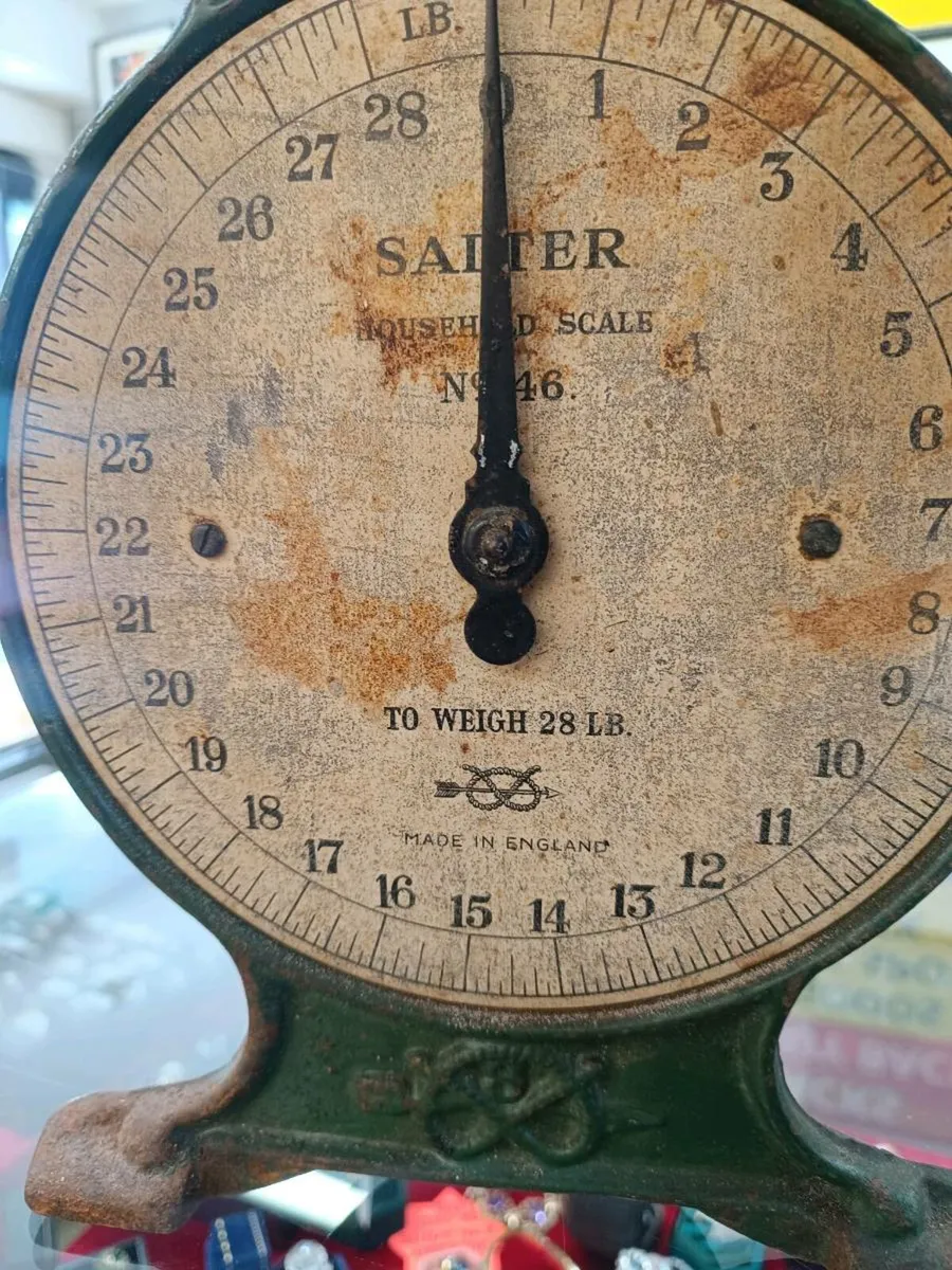 Antique Salter Household Scale, Castle Iron - Image 3