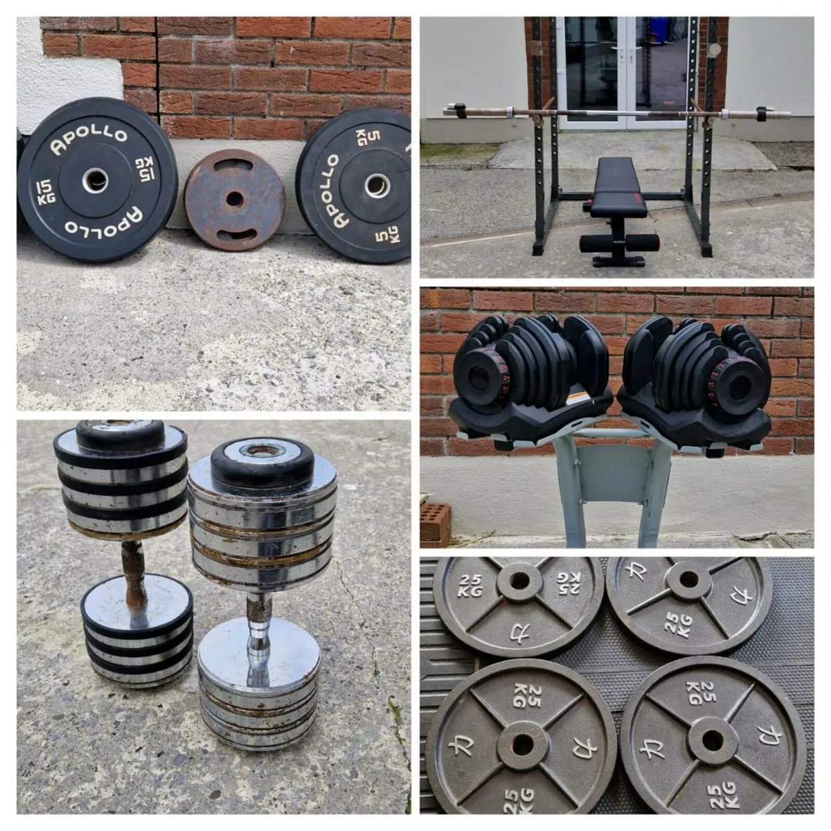 Contents of Home Gym | Rack Weights and More - Image 1