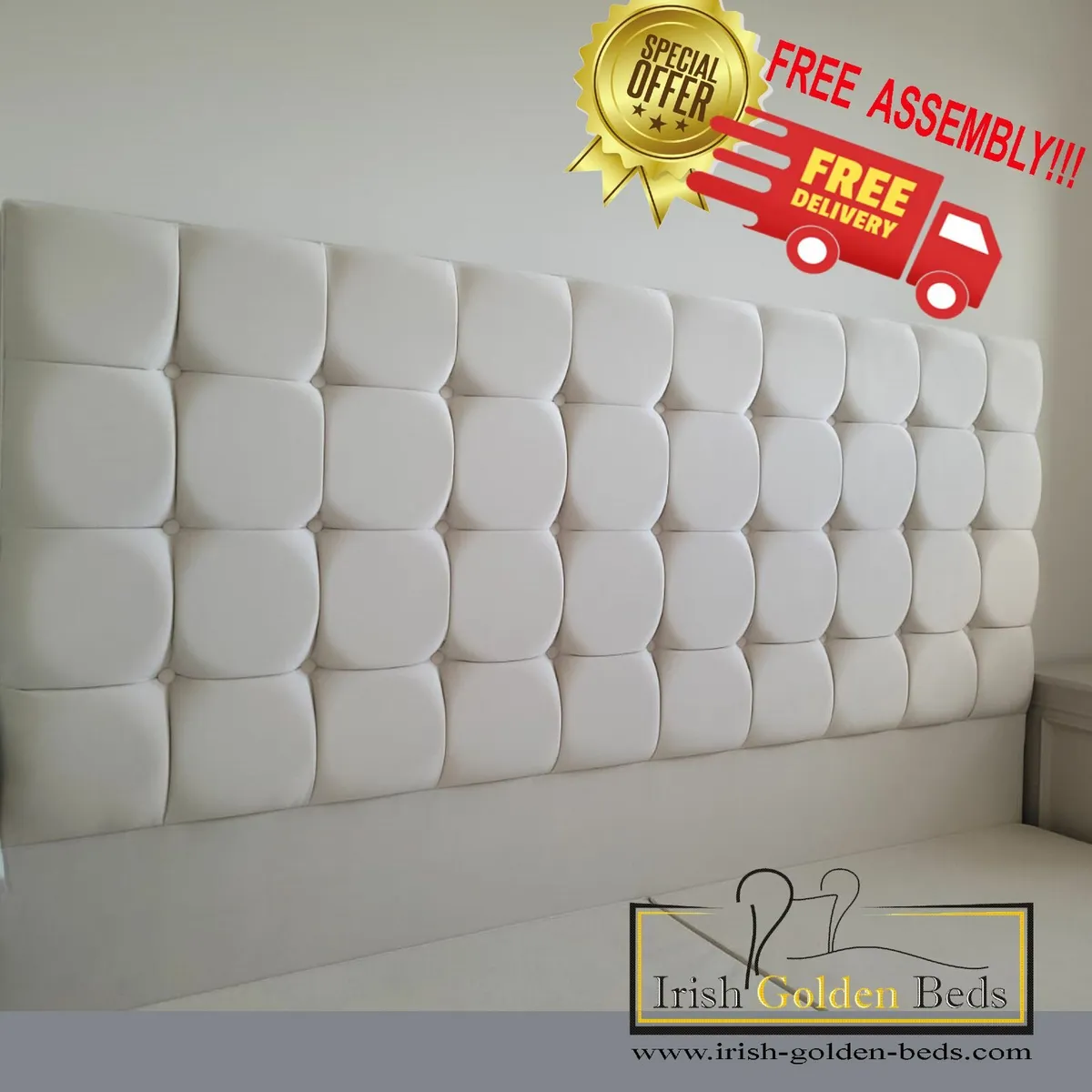 bed frame and headboard, free delivery - Image 2