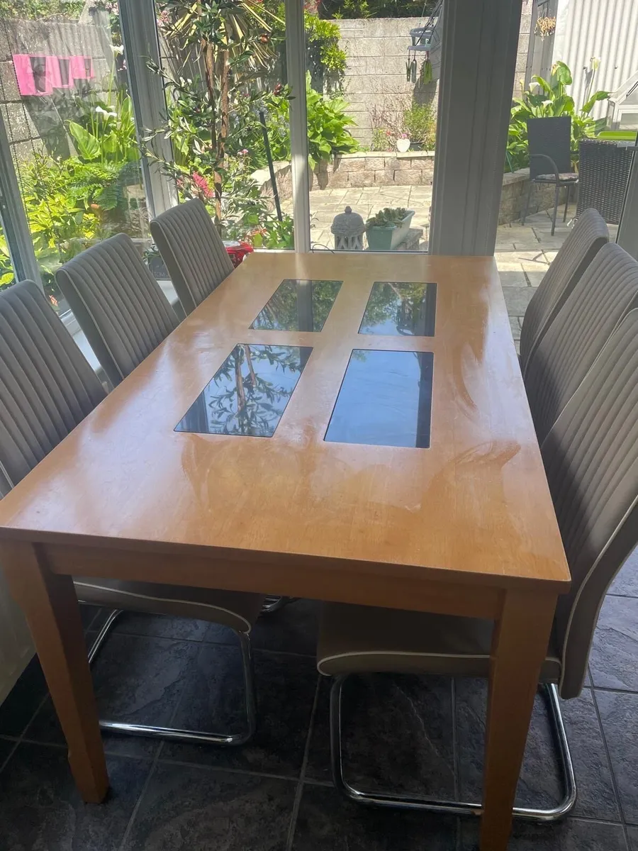 Dining Table and 6 Chairs - Image 1
