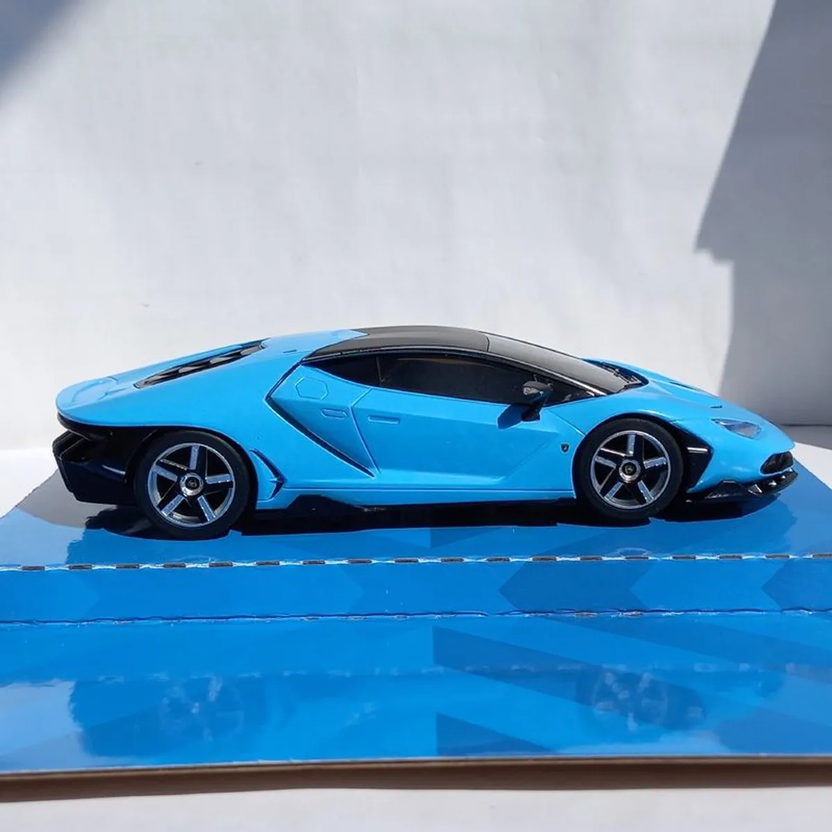 Scalextric Lamborghini Centenario Slot Car. (Blue) - street supercar - Image 1