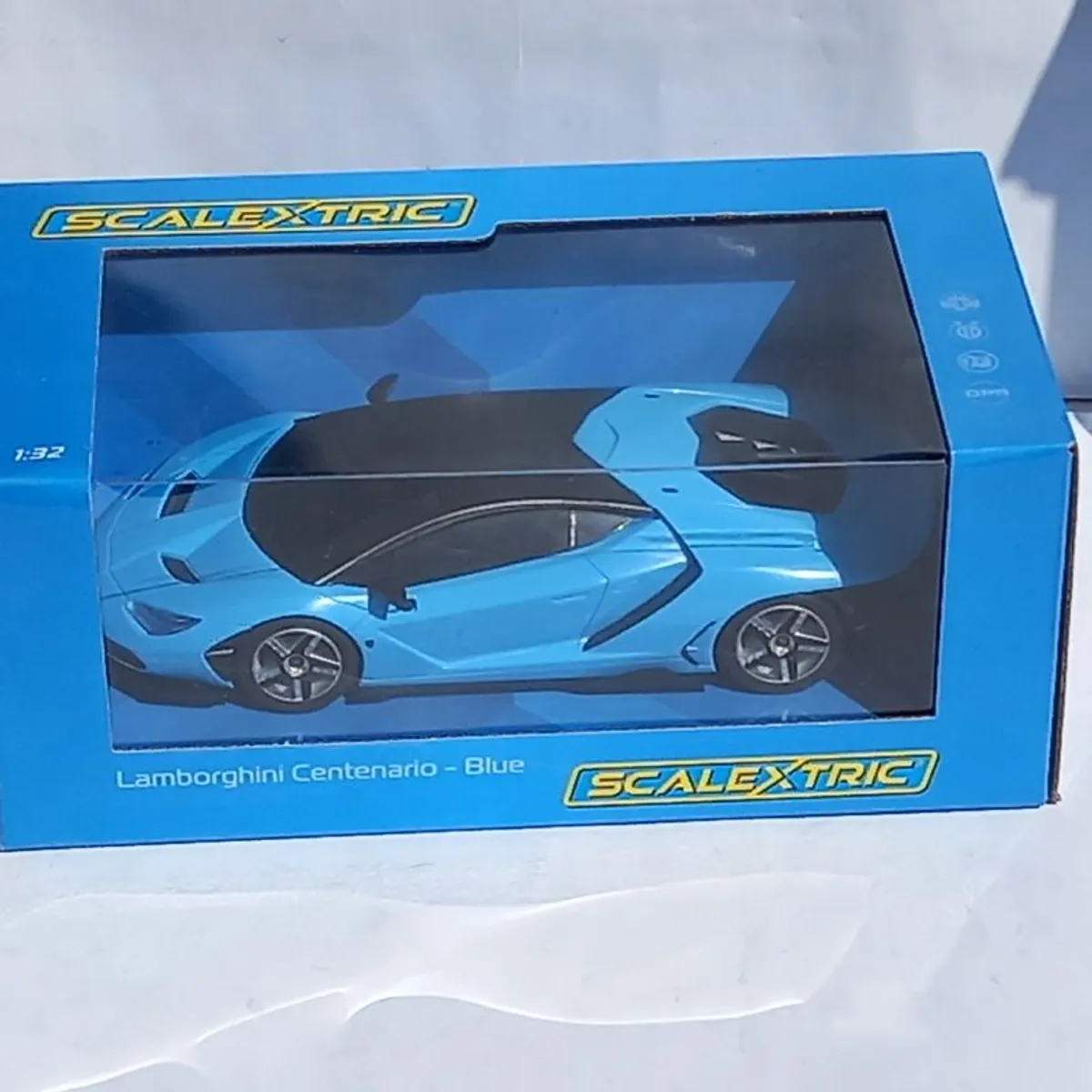 Scalextric Lamborghini Centenario Slot Car. (Blue) - street supercar - Image 3