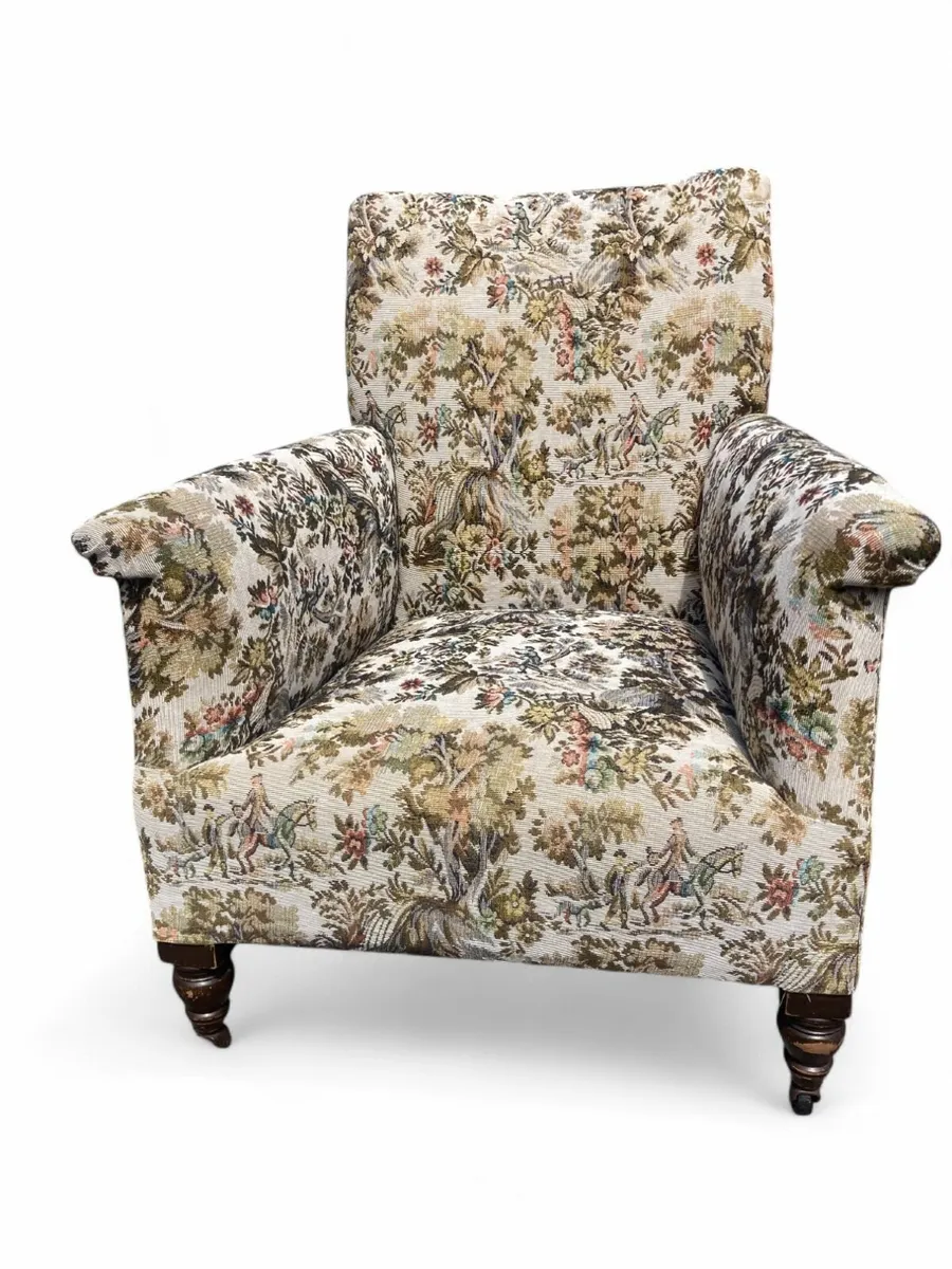 Antique Armchair - Low. - Image 3