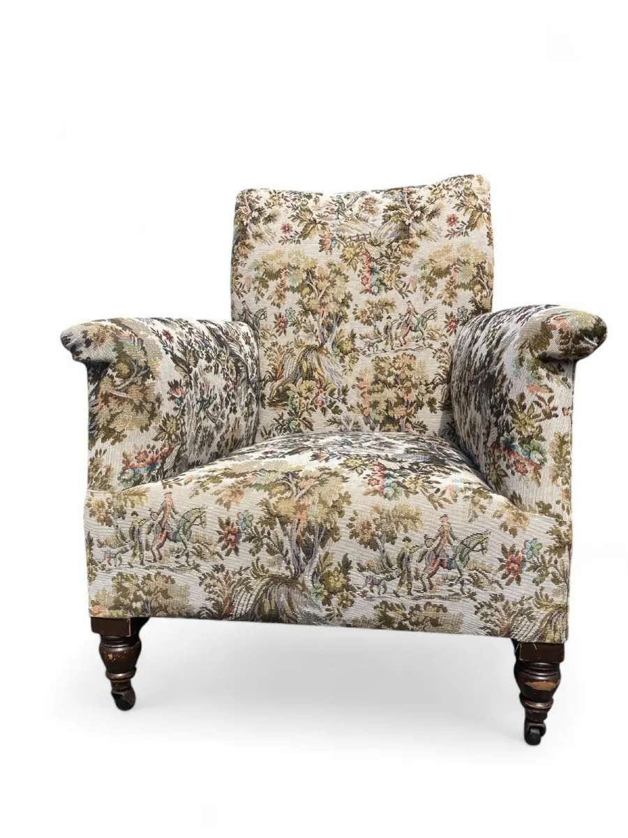 Antique Armchair - Low. - Image 4