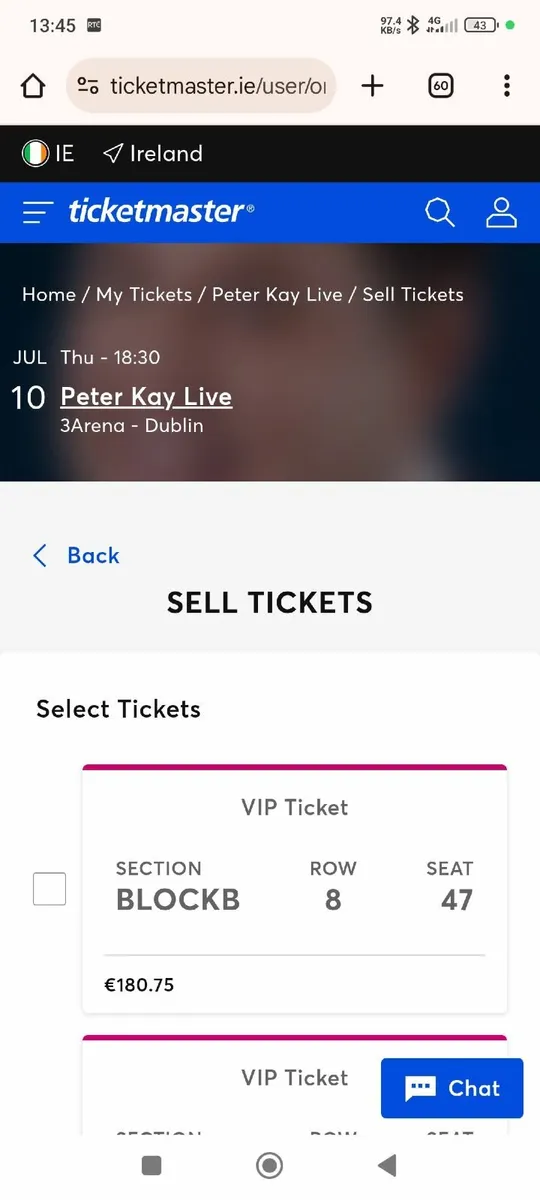 Urgent - 3 Peter Kay VIP Tickets for tonight - Image 2