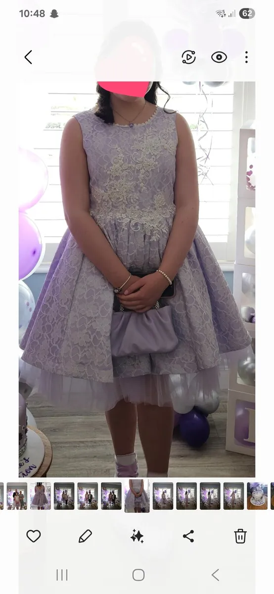 Blingalicious lilac dress size 2 (requires dry cle - Image 1