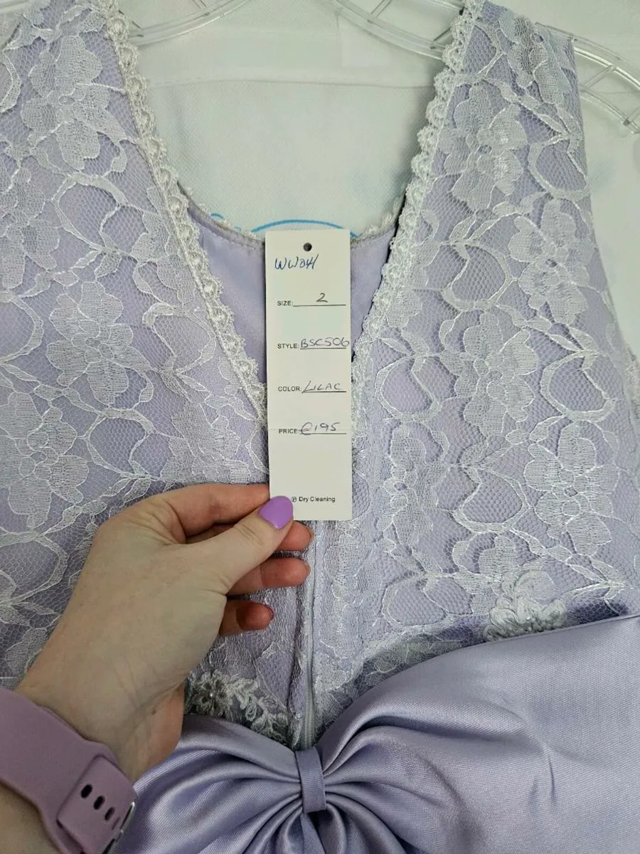 Blingalicious lilac dress size 2 (requires dry cle - Image 3