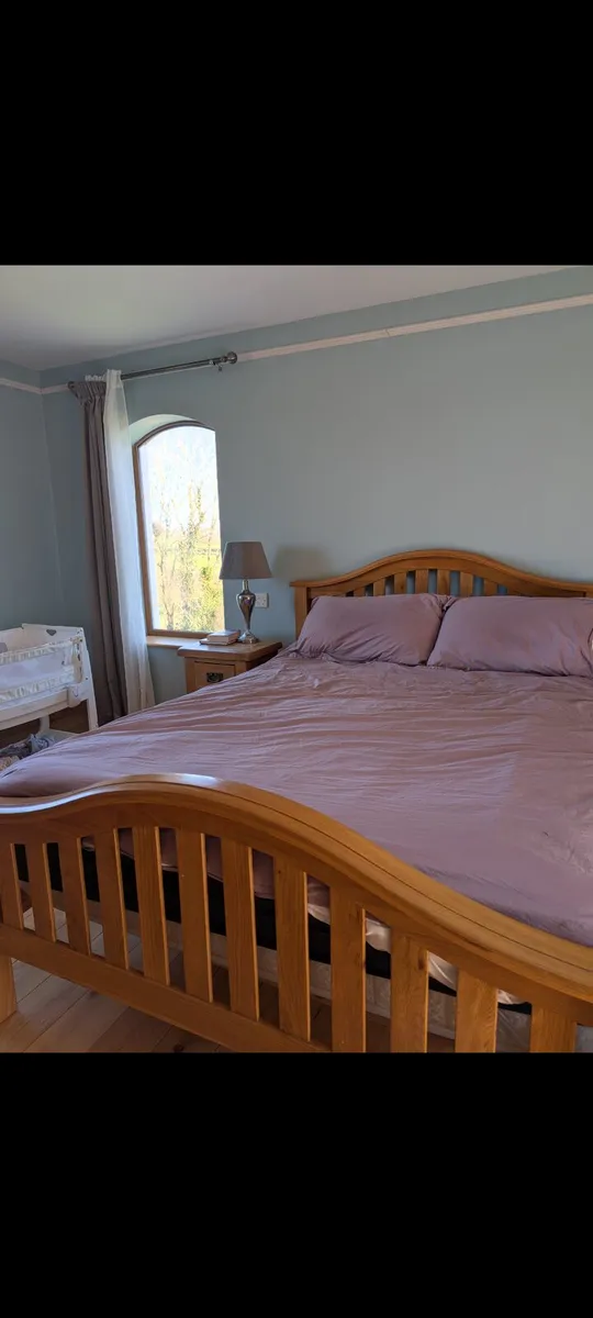 Bedroom furniture set bed wardrobe - Image 1