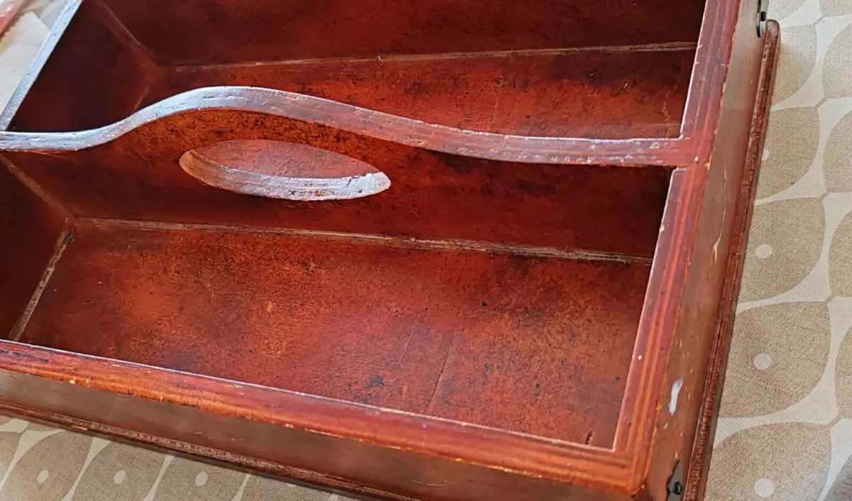 Vintage cutlery box - Image 3