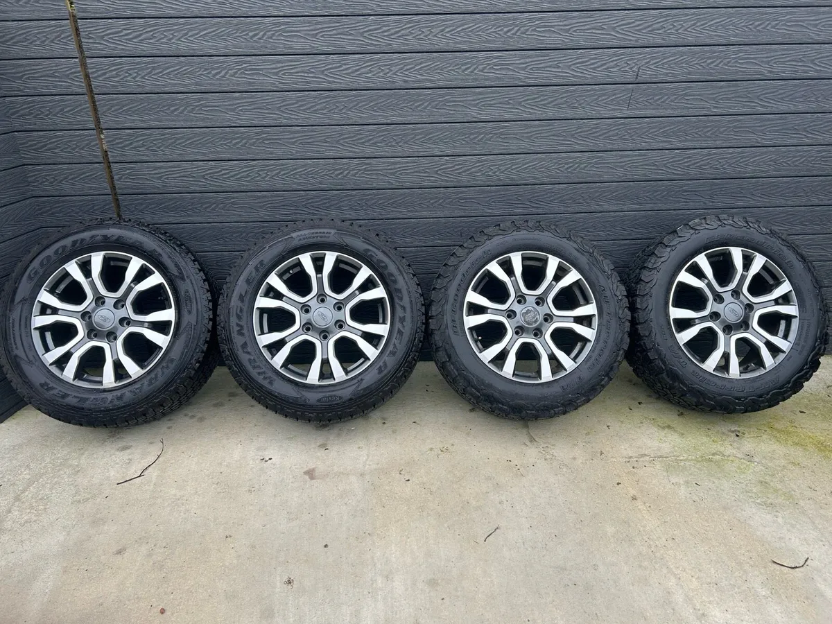 18” GENUINE FORD RANGER ALLOY WHEELS & TYRES - Image 2