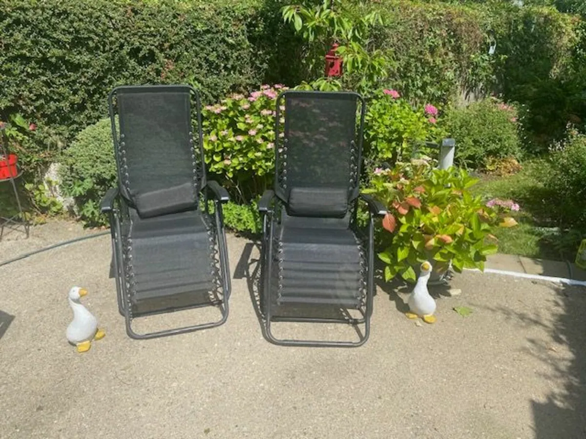 Pair of Garden Chair Recliners - Image 2