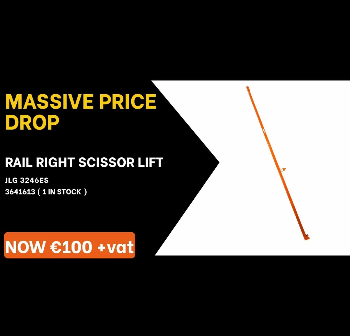 JLG SCISSOR LIFT RIGHT RAIL
