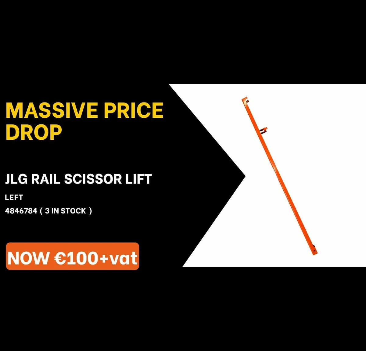 JLG SCISSOR LIFT LEFT RAIL