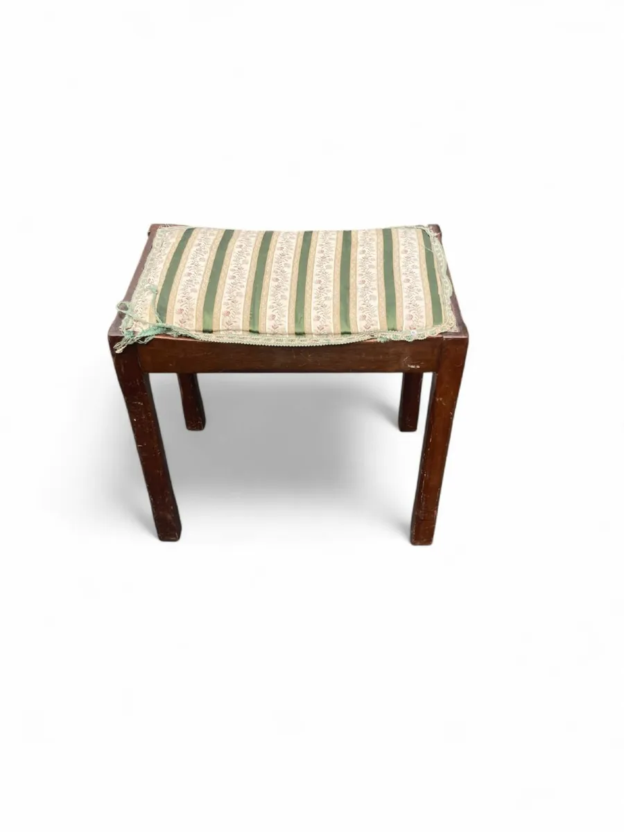 Antique Stool - Piano / Dressing Table Stool - Image 2