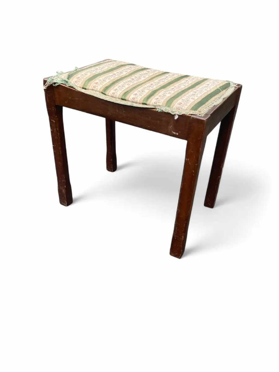 Antique Stool - Piano / Dressing Table Stool - Image 3