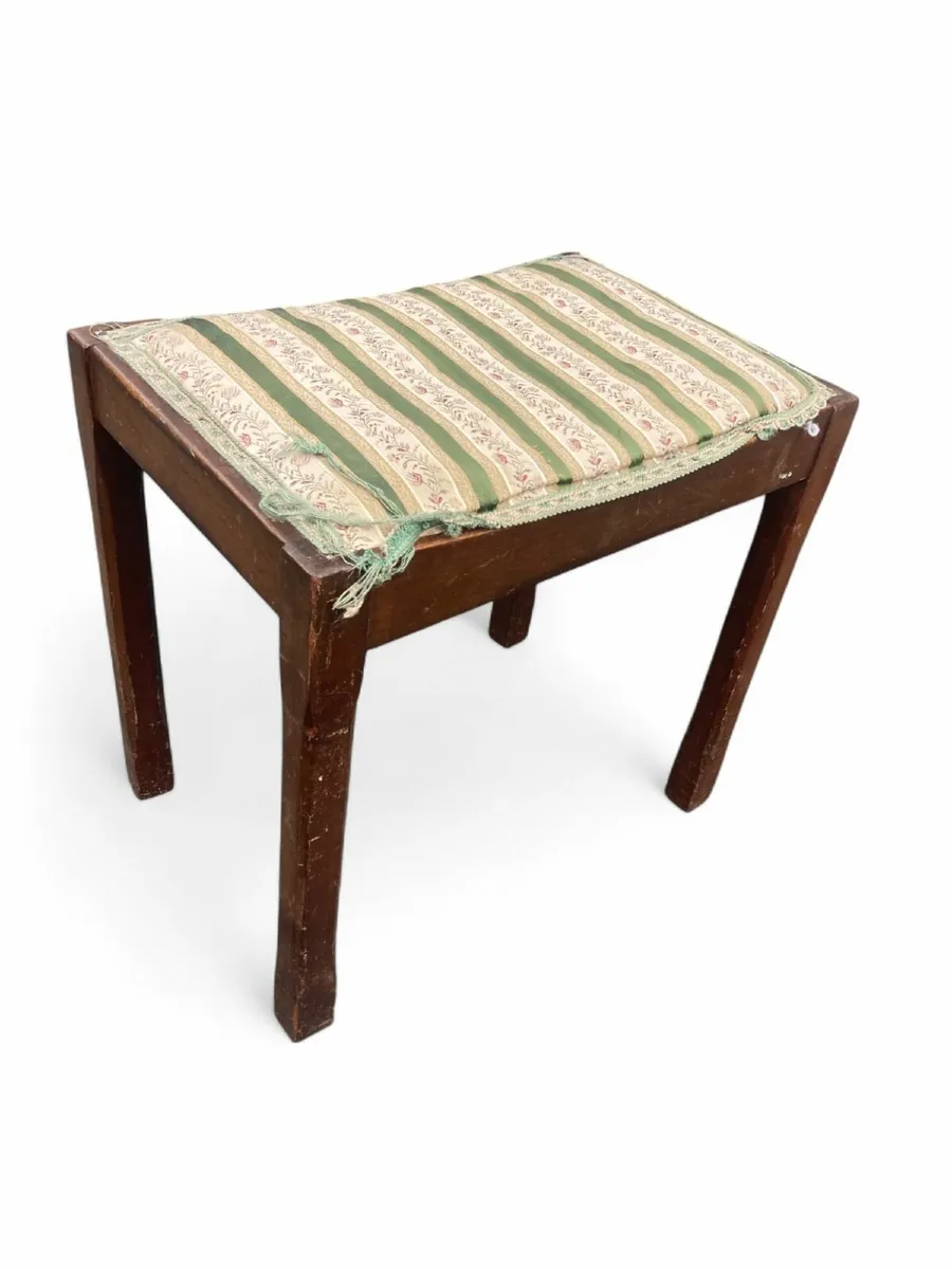 Antique Stool - Piano / Dressing Table Stool - Image 4