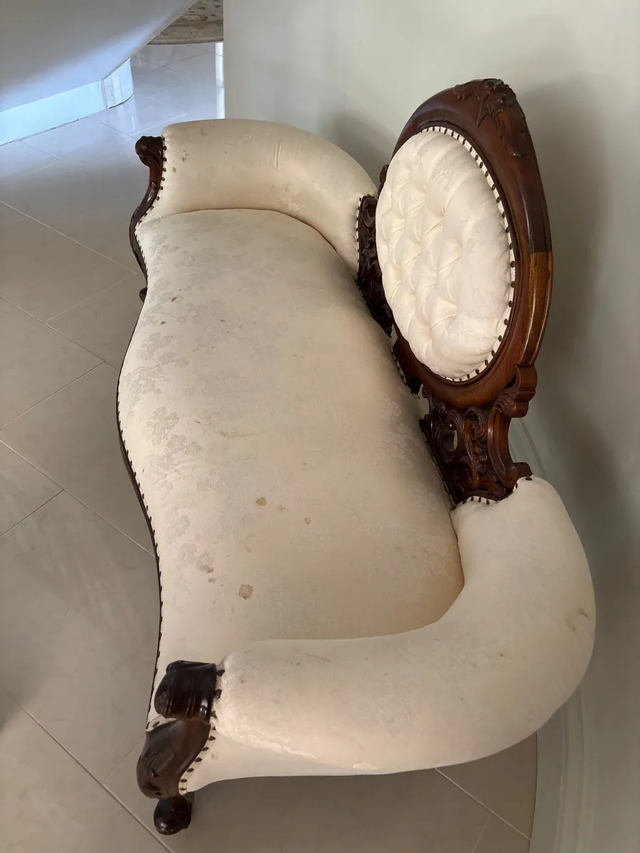 Mahogany Chaise Sofa - Image 4