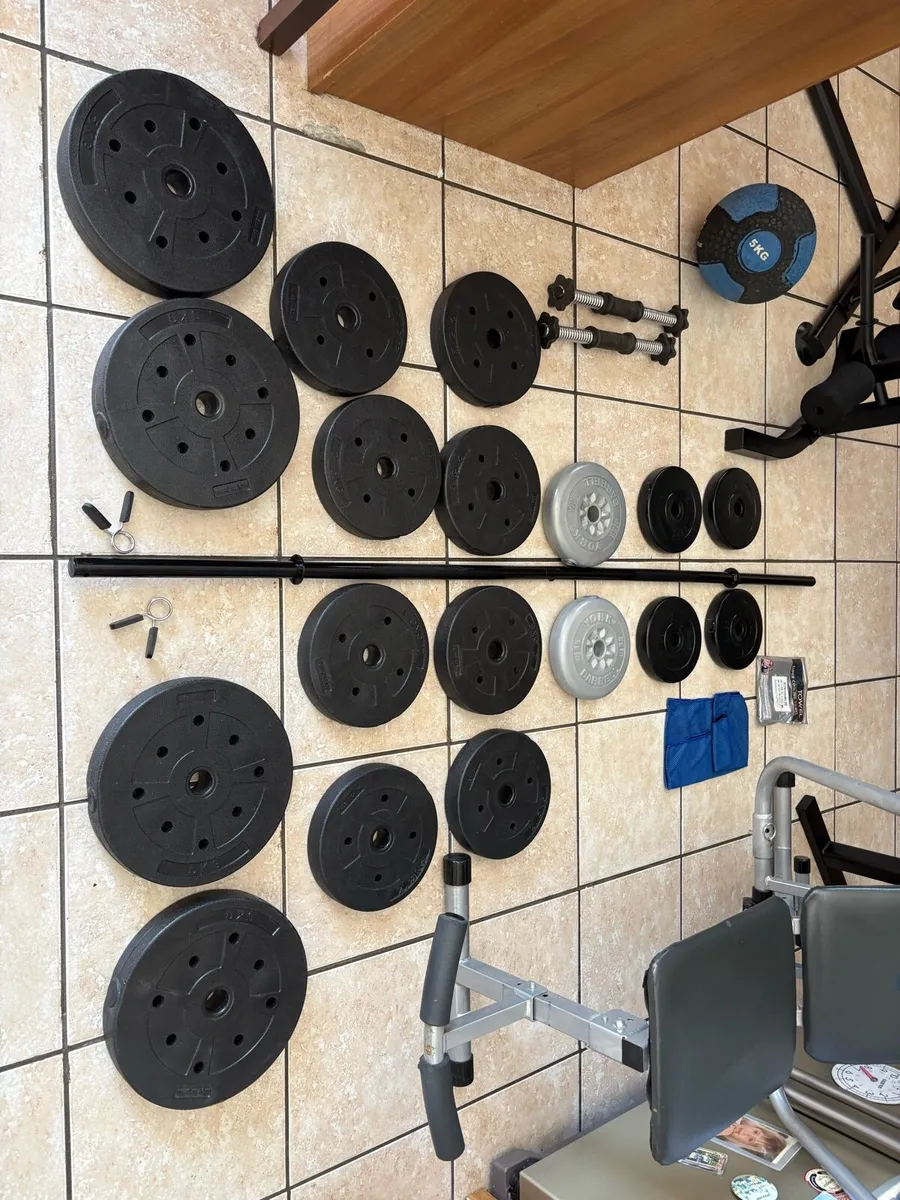 FULL GYM BUNDLE, TOWER, BENCH, ABS, LEGS, WEIGHTS! - Image 2