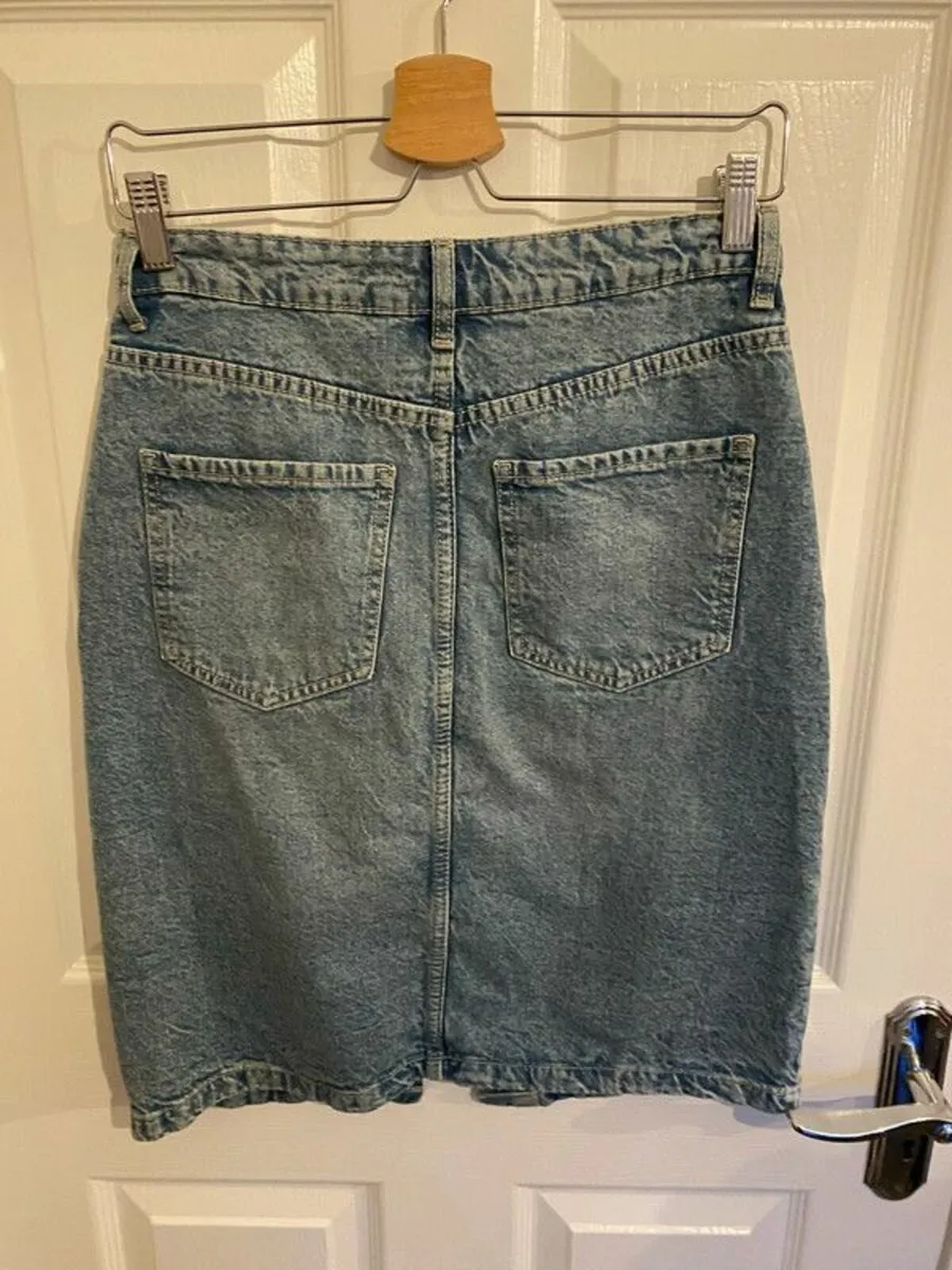 Denim midi skirt - Image 1