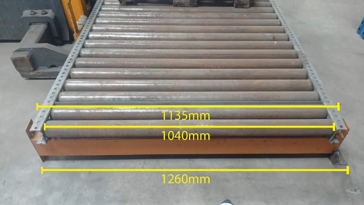 Heavy Duty Used Gravity 32 Roller Conveyor-24cm H - Image 4