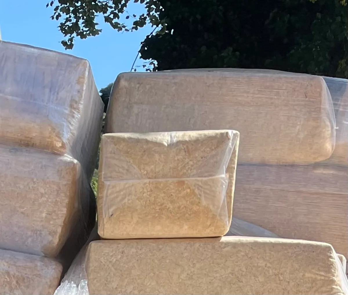 Bales of shavings