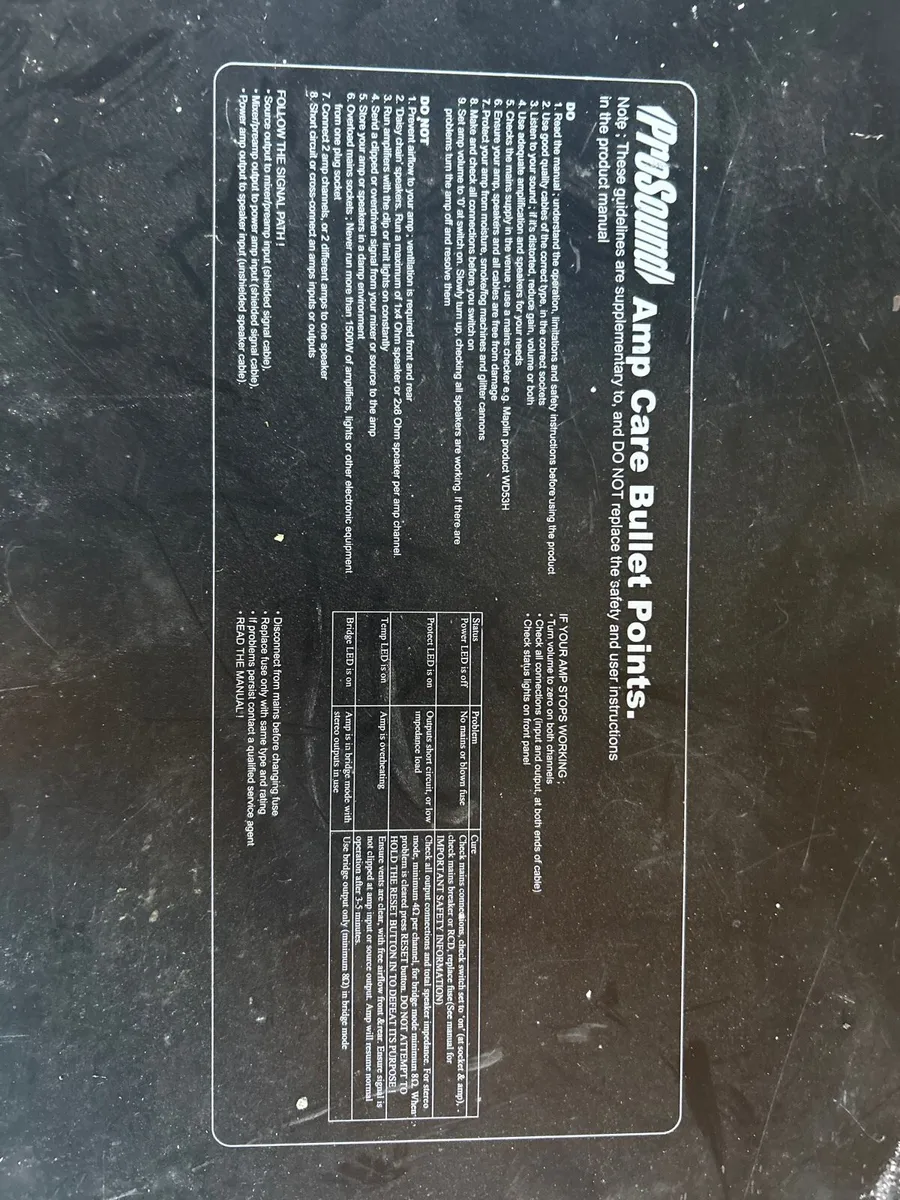 Professional power amplifier, pro sound 1600 - Image 2