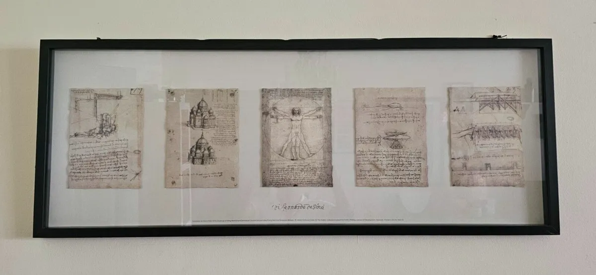 Leonardo da Vinci Sketch Print - Pickup Only